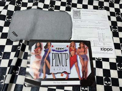 Vintage Zippo Lighters 4 Seasons Pinup Girls Collectible of