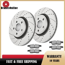 350mm Front Brake Rotors Pads fit for Dodge Durango 2018-20 2019-2020 Drilled