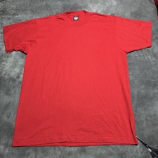 Vintage Screen Stars Best Single Stitch Red Blank Tee Shirt XL