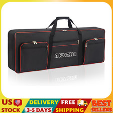 Electric Piano Keyboard Case Keyboard Gig Bag 49 Key with Adjustable Straps and