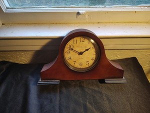 Vintage Baldauf Wooden Mantel Clock
