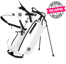Lightweight Golf Stand Bag with 7 Way Full-Length Dividers,8 Zippered Pockets