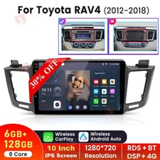 6+128GB Android 13 Car Stereo Radio 8 Core For Toyota RAV4 2012-2018 GPS WIFI 4G