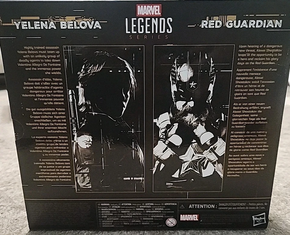 Figura Hasbro Marvel Legends Thunderbolts* Yelena Belova y Red Guardian paquete de 2 Foto 2 de 3