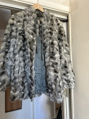 white and grey rabbit fur