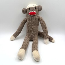 Classic Sock Monkey 19" Stuffed Plush Animal