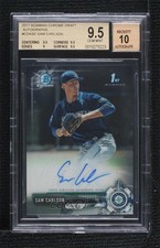 2017 Bowman Draft Chrome Pick Sam Carlson #CDA-SC BGS 9.5 GEM MINT Auto 0a2