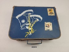 Puppenkoffer DDR Vintage Blau Stiefel Motiv "Die goldene Gans" Sticker #253214