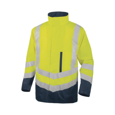 NEU 3XL Deltaplus Safety Techwear Optimum2 Neon Gelbe Arbeits Sicherheits  Jacke