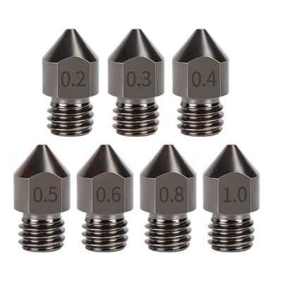 0.2mm-1.0mm MK8 Gehärteter Stahl 3D Drucker Düsen Extruder für Creality Ender