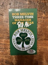 Bob Melvin Signed Manager Of The Year Pin Psa Dna Coa Autographed Padres A’s