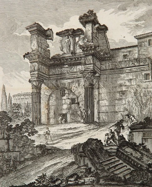 Rom Antike Tempel Pallas Athene Vesta Nerva Kolosseum Amphitheater Forum Romanum - Bild 2 von 2