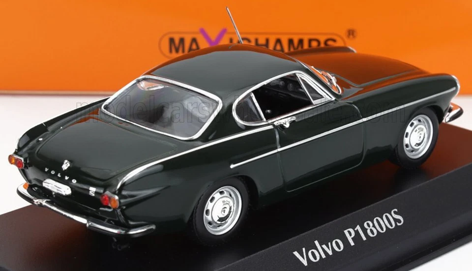 wonderful diecast-modelcar  1/43 VOLVO P1800 S 1967 - darkgreen - 1/43 - Image 2 of 2