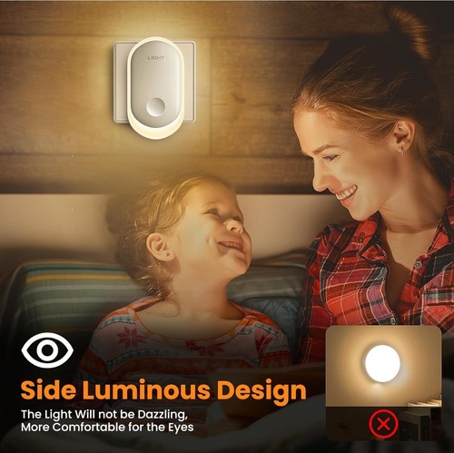 2pz Luce Notturna, Presa di Luce Notturna Regolabile con Sensore Crepuscolare - Foto 5 di 15