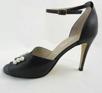 Alba Moda SandaletteSandale Leder marine High Heels Damenschuhe 42 8
