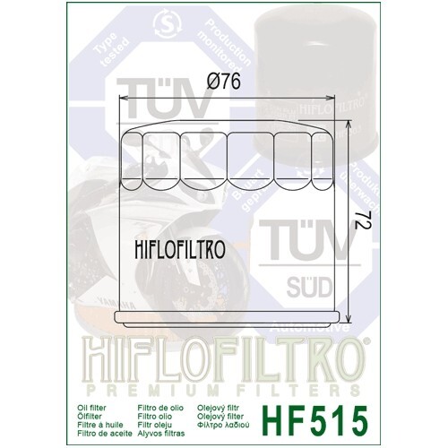 Filtro Olio Hiflofiltro Per ROYAL ENFIELD INTERCEPTOR 650 (2019 A 2024) - Picture 2 of 3