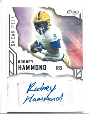 2023 Sage Rodney Hammond Silver SNEAK PEAK Auto Pittsburgh Autograph #SPA-RH
