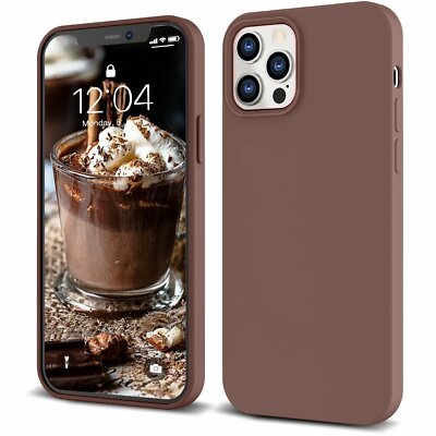 For Apple iPhone 12 Pro Max Slim Shockproof Case Premium Cover Coffee 6.7''