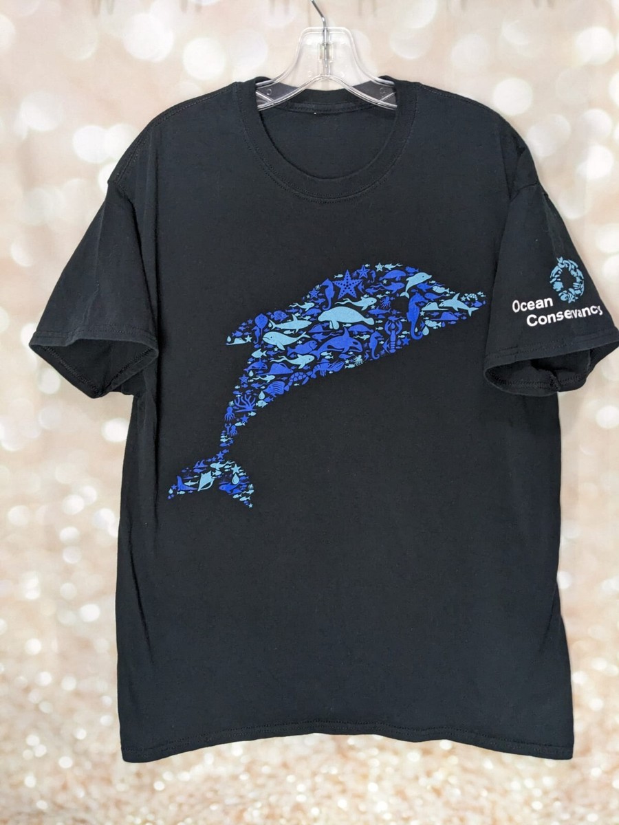 Ocean Conservancy Black Unisex Crew Neck Short Sleeve T