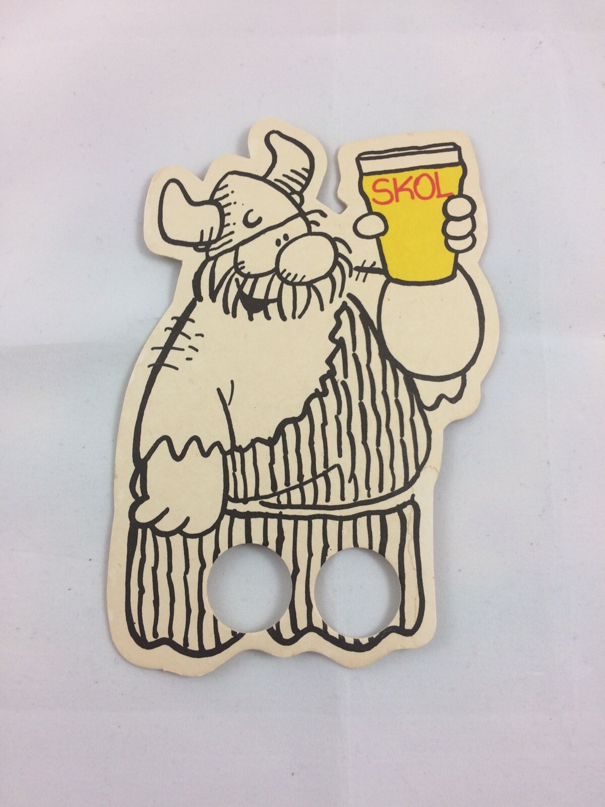 Vintage 1986 Hagar The Horrible Skol Lager Finger Puppet Viking Beer