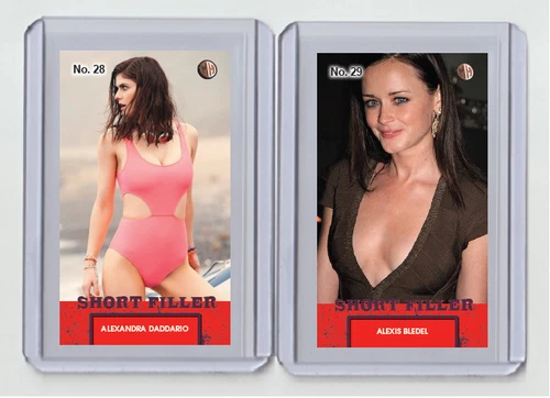 Alexis Bledel rare MH Short Filler #'d x/3 Tobacco card no. 29