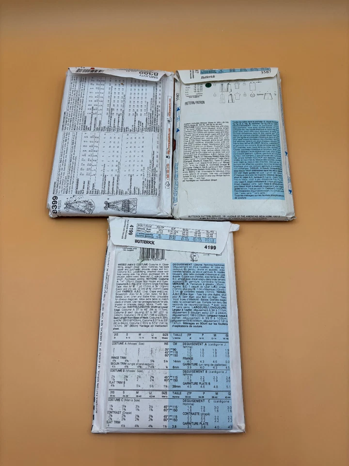 Costume Sewing Patterns Lot Unchecked Adults Teens Greek Egypt Cheerleader - Image 3 of 4