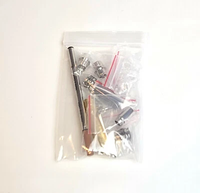 WOODCHUX WOODTURNING Majestic Jr Rollerball Fountain Tip Pen Kit Rhodium Black Titanium Fast Shipping