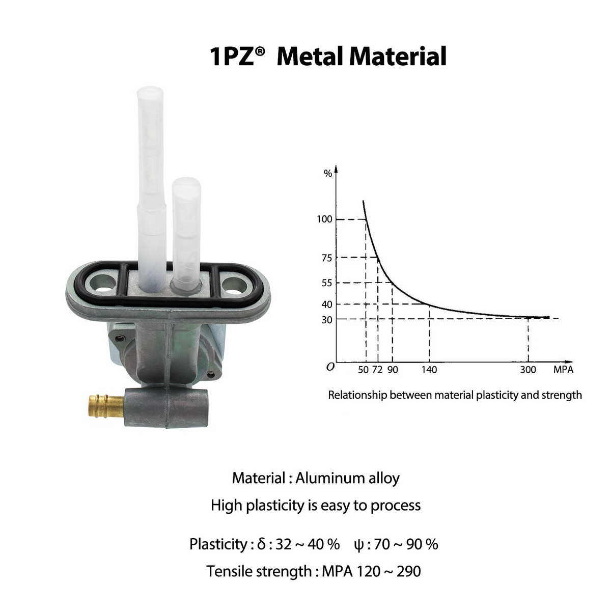 Fuel Petcock Valve – Fits Kawasaki Ninja 500 / EX500 & Vulcan 500 EN500 – 1PZ 1PZ75UA53V