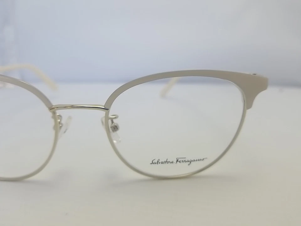 Salvatore Ferragamo SF 2201 721 Anteojos Dorado/Marfil 51-18-145 Nuevo Foto 3 de 4