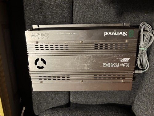 Sherwood XA-1240Q BP Series 4 Channel Bridgeable Old School Car Audio Amplifier - Picture 2 of 11