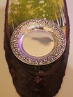 Antique Vintage Sterling Silver 925 Miniature Plate Repouse Floral 7.2 Grams — photo 3