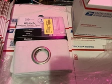 Mainstays 63-inch Blackout Curtain Panel Grommeted White 40x63