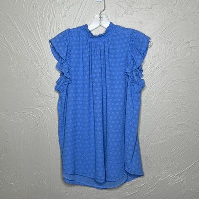 Loft Blue Blouse - Women's Size Large - Great Condition!