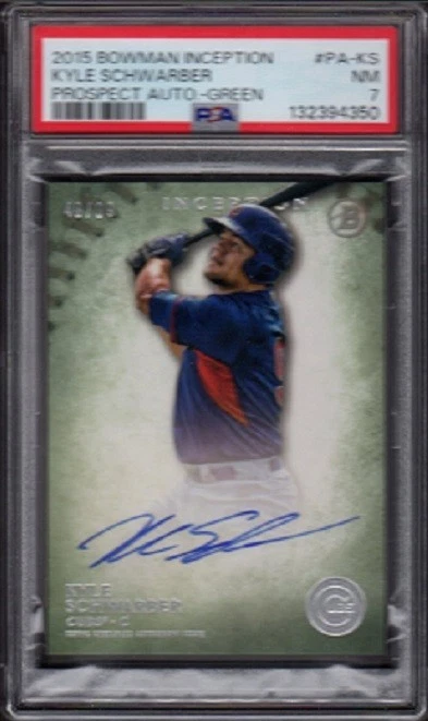 Kyle Schwarber Professional Sports Authenticator (PSA) Baseball