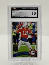 2011 Topps - Tom Brady #400 Red Jersey Gem Mint 10! All Pro Patriots