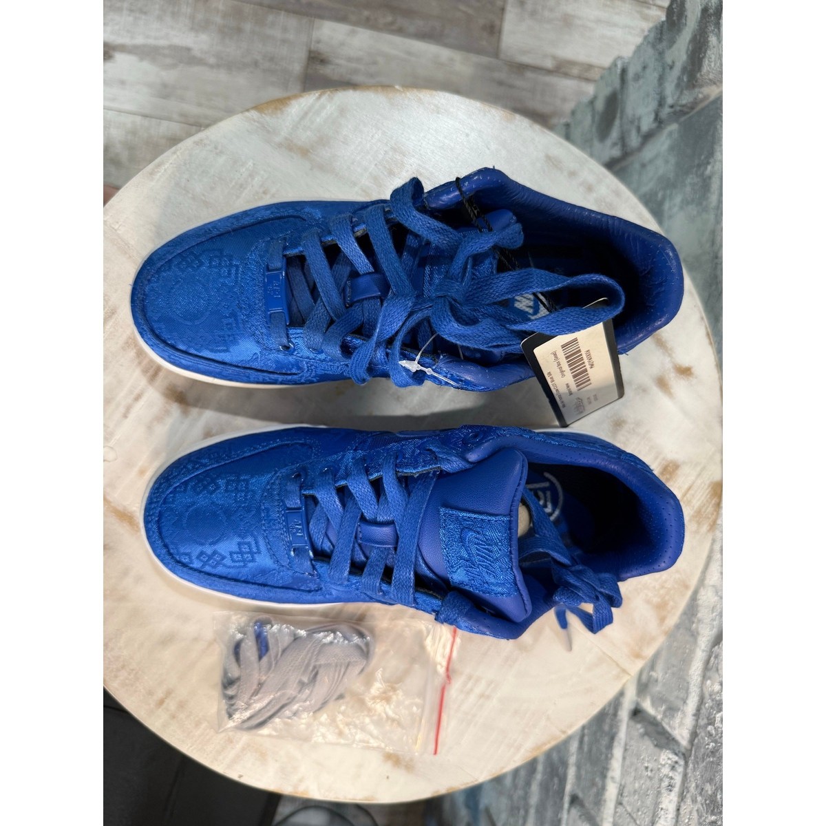 Nike Air Force 1 Low Clot Blue Silk Size 4 | eBay