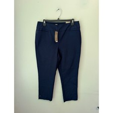 Chicos Fabulously Slimming Darcy Crop Pants Midnight Navy Blue Size 1 Medium