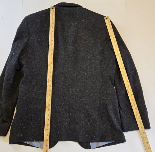 Banana Republic SPECKLED Blazer Herren 42R Anthrazit Grau Wollmischung Sport Jacke - Bild 17 von 19