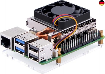 GeeekPi Ultra Thin ICE Tower Cooler für Raspberry Pi 5, Aluminium Aktiver 