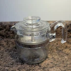 Vintage PYREX 2-4 Cup Flameware Coffee Percolator Pot 7754 Glass