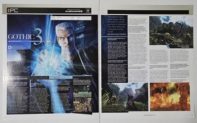 Gothic 3 Vintage Video Game Magazine Print Ad Poster Art 2006 Piranha Bytes PC