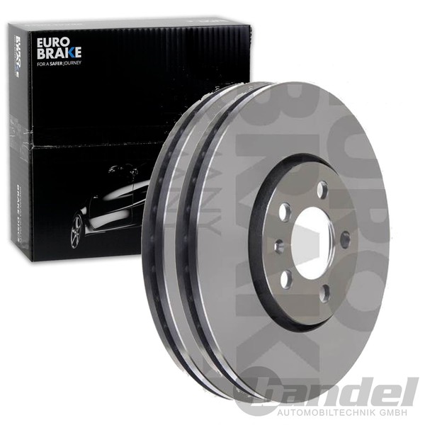 2X Eurobrake Bremsscheiben Vorne 288Mm BelÜFtet Passend FÜR Audi A1 A3 Seat-image
