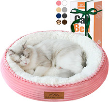 20In Washable Cat Beds for Indoor Cats - round Donut Pet Bed for Cats, Small Dog
