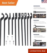 Lightweight DIY Blacksmith Tongs Bundle - Flat/Bolt/Slot/V-Bit/Scroll Types