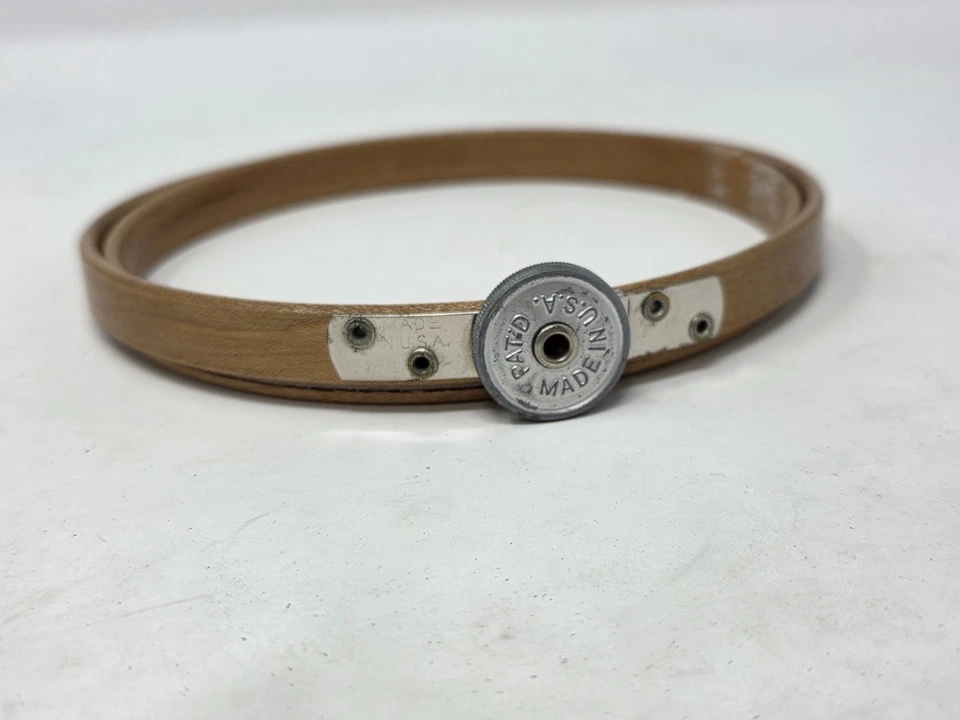 Vintage QUEEN Tension Wheel 5" Wood Embroidery Hoop Felt Lined Made in USA - Image 2 of 4