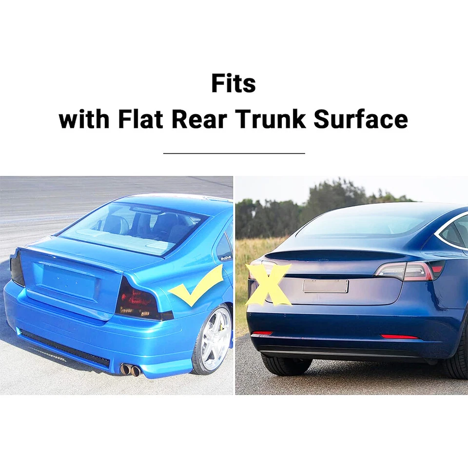 46" Rear Trunk Spoiler Wing Adjustable GT Style Glossy For Honda CR-Z 2011-2016 - Image 4 of 4