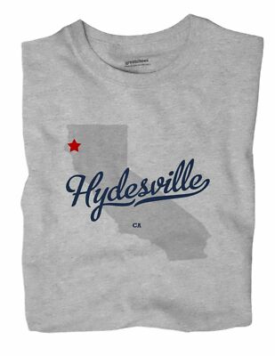 Hydesville California CA T-Shirt MAP