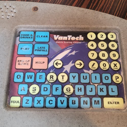 VanTech Matrix Scoring Keypad Keyboard Dual Double Lane Bowling - Picture 3 of 4