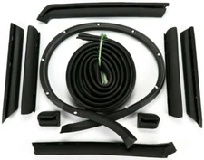 US MADE 1968 - 1975 Corvette Convertible Top Weatherstrip Seal Kit C3 10 Pieces