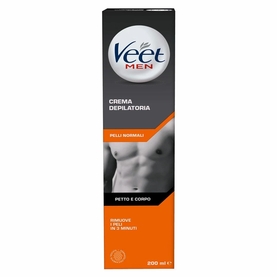 Crema Depilatoria Veet For Men Silk & Fresh Technology per Uomo Doccia - 200 ml